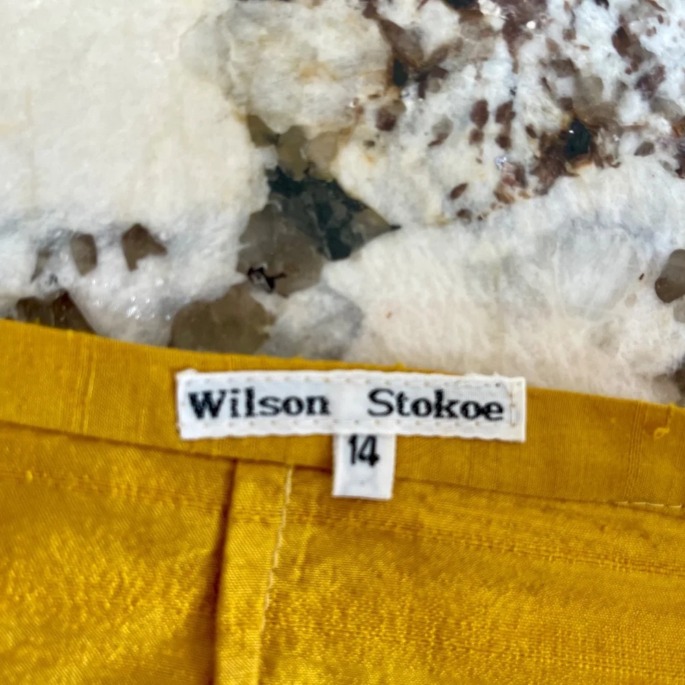 SALE! NWOT Wilson Stokoe Slub Silk Knee Length Skirt ~ Size 10 (US) - Picture 9 of 9